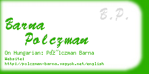 barna polczman business card